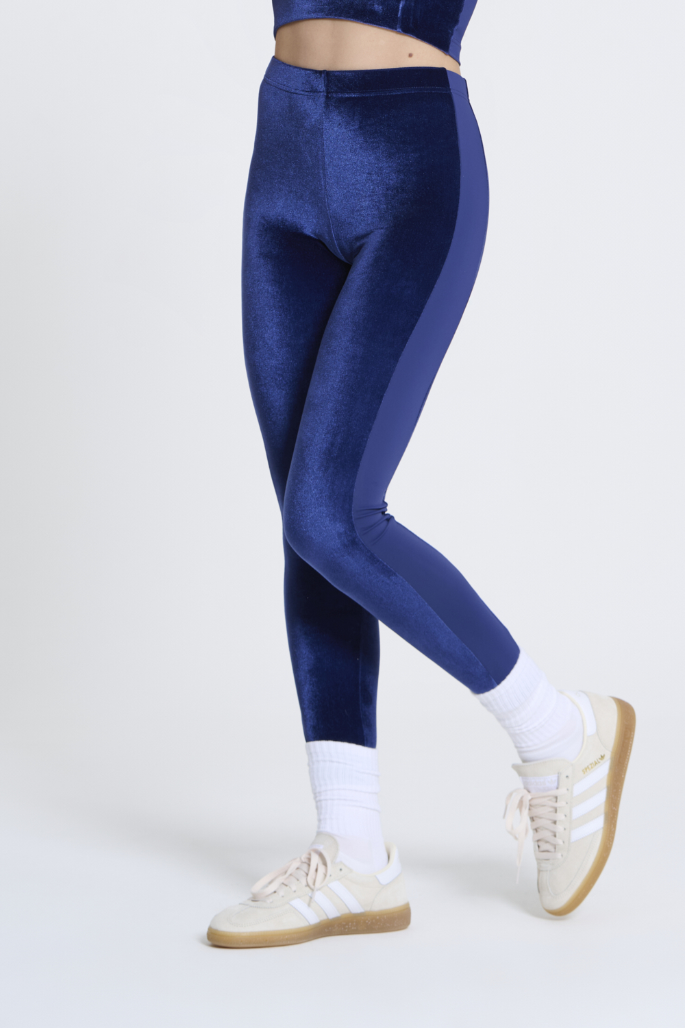 HOLLYSPORTSWEAR VELVET LEGGINGS BLU